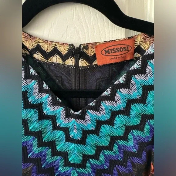 MISSONI Rainbow Zig Zag dress WORN ONCE - Picture 7 of 9